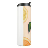 De pastelkleurpatroon van het fruit thermosbeker (Gedraaid links)