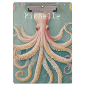 De pasteloctopus van het betoverde rif klembord