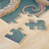 De pasteloctopus van het betoverde rif legpuzzel (Zijkant)