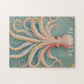 De pasteloctopus van het betoverde rif legpuzzel (Horizontaal)