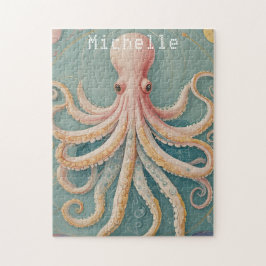 De pasteloctopus van het betoverde rif legpuzzel