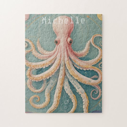De pasteloctopus van het betoverde rif legpuzzel (Verticaal)