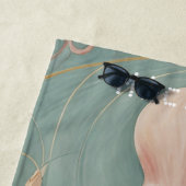 De pasteloctopus van het betoverde rif strandlaken (In situ)