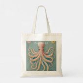 De pasteloctopus van het betoverde rif tote bag (Achterkant)