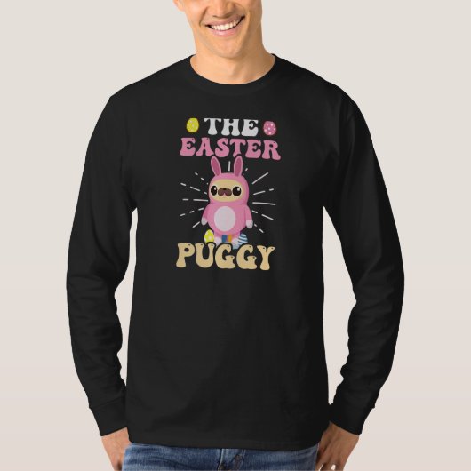 De pasteure puggy Pug Pasen T-shirt (Voorkant)