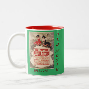 De Pastime-bewegende Mok Afbeelding Old Movie Post