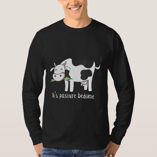 De Pasture Bedtime Koe T-shirt (Voorkant)