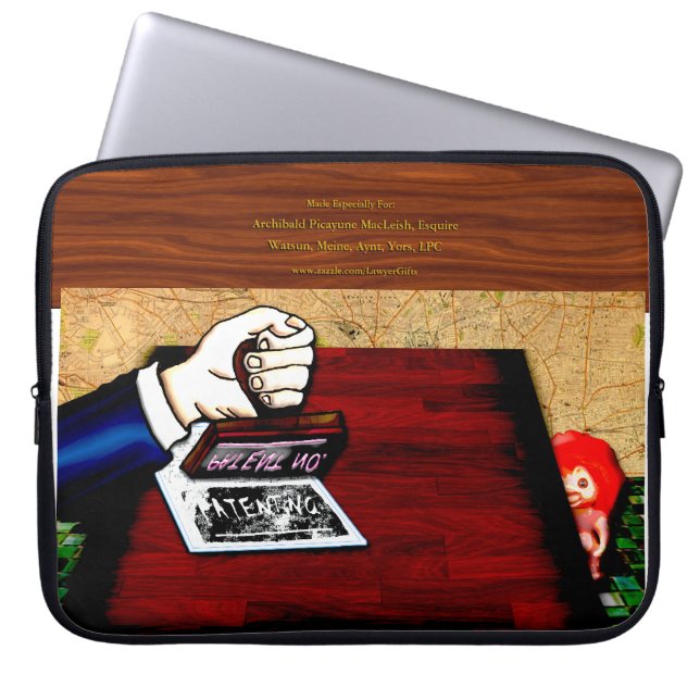 De Patent Troll (gepersonaliseerd) Laptop Sleeve (Voorkant)