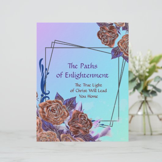 De Paths Verlichting Personalized Papier (Staand voorkant)