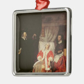 De patiënt en de arts, 1660 jaar metalen ornament (Links)