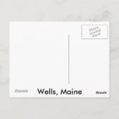 De patiëntschedel, Wells Maine Briefkaart (Achterkant)