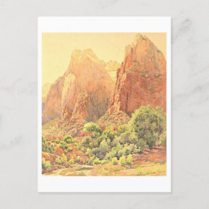 De patriarchen in het Zion National Park schildere Briefkaart