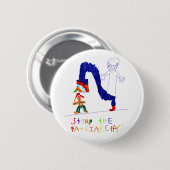 De patriarchie omvormen ronde button 5,7 cm (Voorkant /achterkant)