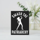 De patriarchie smash briefkaart (Staand voorkant)