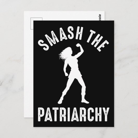 De patriarchie smash briefkaart (Voorkant / Achterkant)