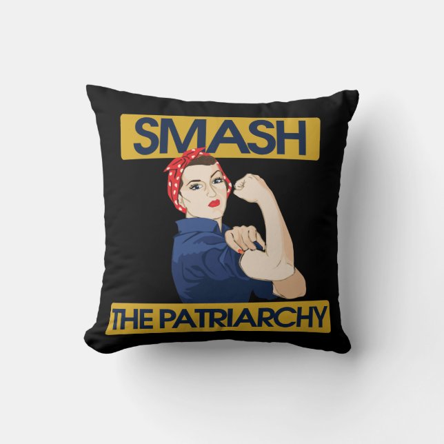 De patriarchie smash kussen (Voorkant)