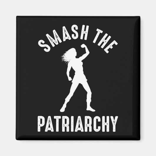 De patriarchie smash magneet (Voorkant)