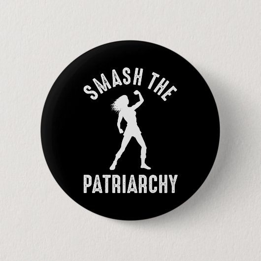 De patriarchie smash ronde button 5,7 cm (Voorkant)