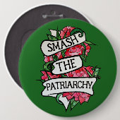 De patriarchie smash ronde button 6,0 cm (Voorkant /achterkant)