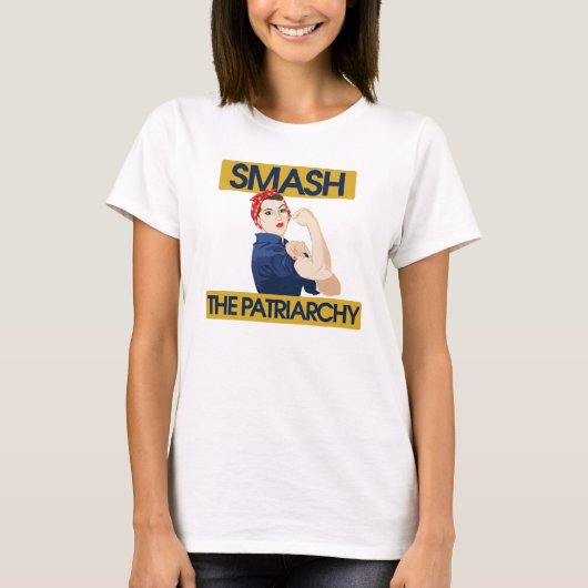 De patriarchie smash t-shirt (Voorkant)