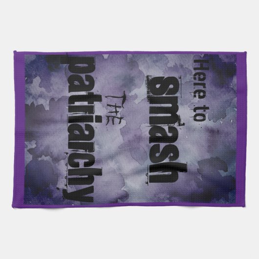 De patriarchie smash theedoek (Horizontaal)