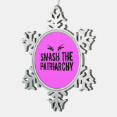 De patriarchie smash tin sneeuwvlok ornament (Rechts)