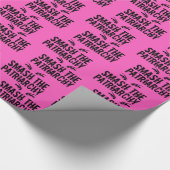 De patriarchistische feminist smaaien cadeaupapier (Hoek)