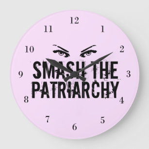 De patriarchistische feminist smaaien grote klok