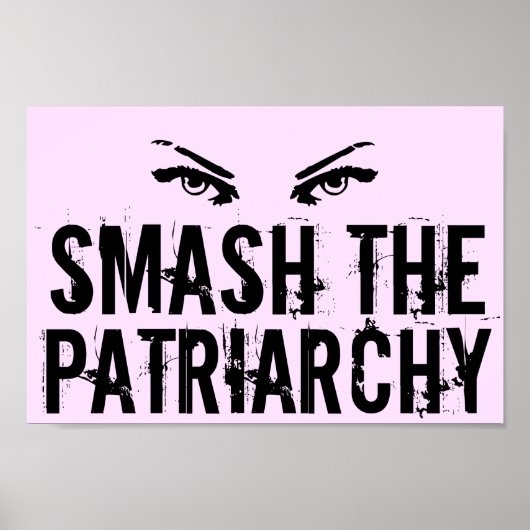 De patriarchistische feminist smaaien poster (Voorkant)