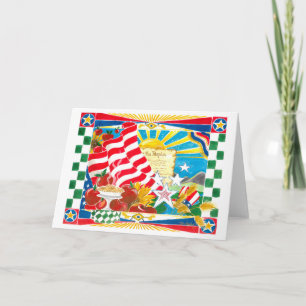 De patriottische Amerikaanse Grondwet enz. van de Kaart