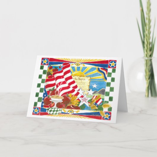 De patriottische Amerikaanse Grondwet enz. van de Kaart (Voorkant)