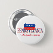 De Patriottische Buttonnen van Pennsylvania Ronde Button 5,7 Cm (Voorkant /achterkant)