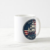 De patriottische Golf van Amerika Koffiemok (Voorkant rechts)