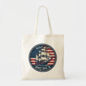 De patriottische Golf van Amerika Tote Bag (Voorkant)
