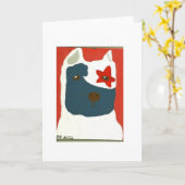 De patriottische Stier van de Kuil Kaart (Gele Bloem)