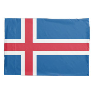 De patriottische vlag van de IJslandse Kussensloop