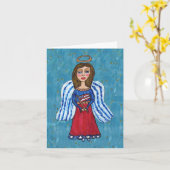 De patriottische VolksEngel de V.S. van de Kunst Kaart (Gele Bloem)