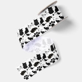 DE PATRONEN VAN DE ZWARTE KATTEN      SATIJNEN LINT (Achterkant)