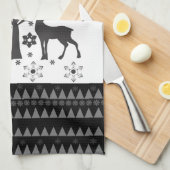 De patronen van Kerstmis Theedoek (Quarter Fold)