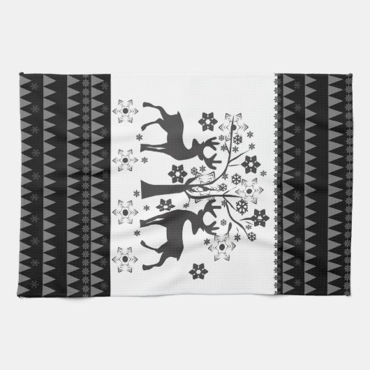 De patronen van Kerstmis Theedoek (Horizontaal)