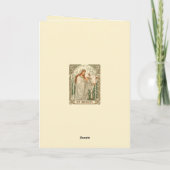 De patronesheilige van zuivelarbeiders St Brigid Kaart (Achterkant)