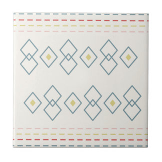 De patroon Marokkaanse Stijl, Geometrische Wijze,  Tegeltje