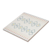 De patroon Marokkaanse Stijl, Geometrische Wijze,  Tegeltje (Zijkant)
