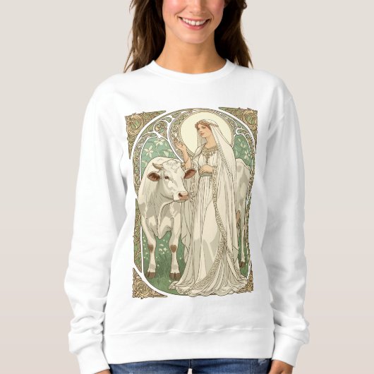 De Patroonheilige van Zuivelarbeiders St. Brigid Trui (Voorkant)