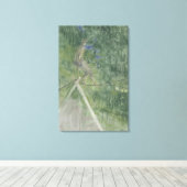 De paus Dancer (pastel) Canvas Afdruk (Insitu (Houten vloer))