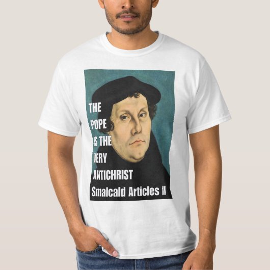 De paus is de zeer antichrist t-shirt (Voorkant)