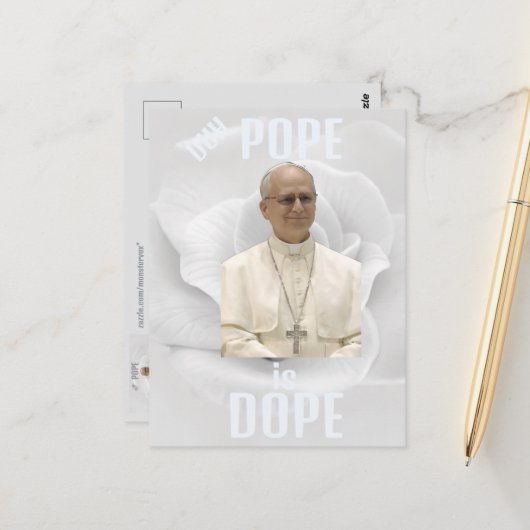 De Paus is een Uitblinker Ansichtkaart Briefkaart (Voorkant / Achterkant in situ)