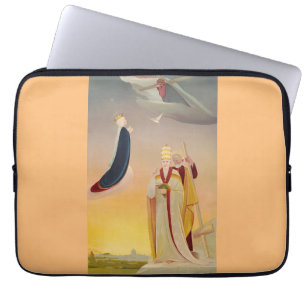 De paus van Rome, Maagd Maria en Jezus Laptop Sleeve