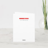 De PAUW BLOEIT in TAN Notecard Kaart (Achterkant)