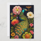 De pauw | Modern Haeckel Custom Kaart (Voorkant)